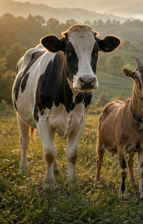Cow in a dairy pasture