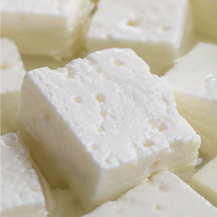 Rindless brined cheese